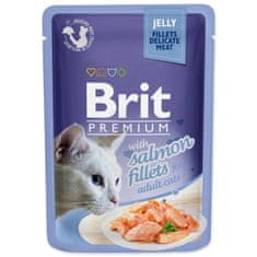 Brit Capsule Premium Cat Delicate losos, fileti v želeju 85g