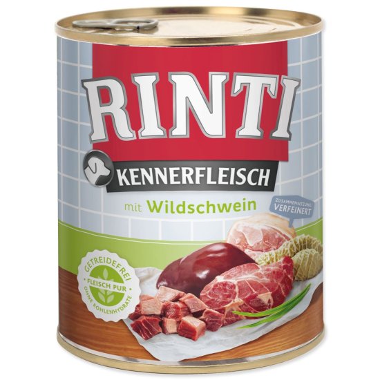 RINTI Dog Kennerfleisch konzervirani divji prašič 800g