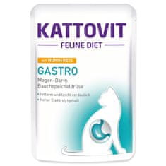 Kattovit Gastro žepek s piščancem in rižem 85g