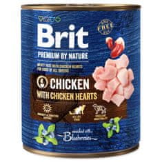 Brit Konzerva Premium by Nature piščanec in srce 800g