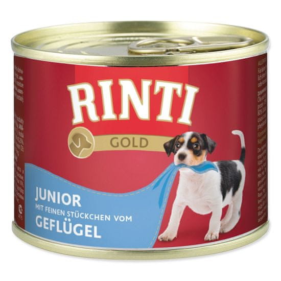 RINTI Dog Gold Junior perutninska konzerva 185g