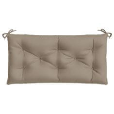 Vidaxl Blazina za vrtno klop taupe 100x50x7 cm oxford tkanina