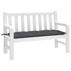Vidaxl Blazina za vrtno klop antracit 120x50x7 cm oxford tkanina