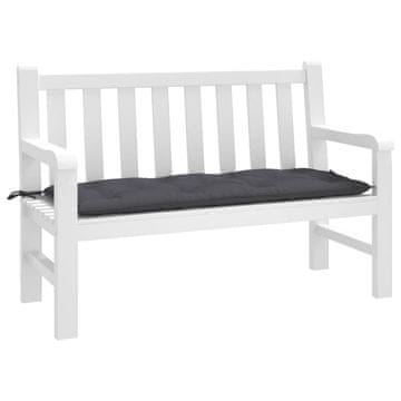 Vidaxl vidaXL Blazina za vrtno klop, antracitna, 120x50x7 cm, blago