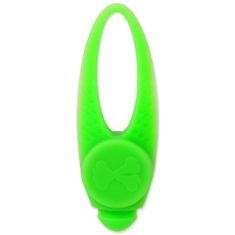 Dog Fantasy Ovratnica tag pes Fantasy LED silikon zelena 8cm