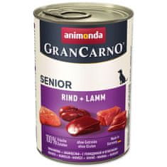 Animonda Konzerva Gran Carno Senior govedina in jagnjetina 400g