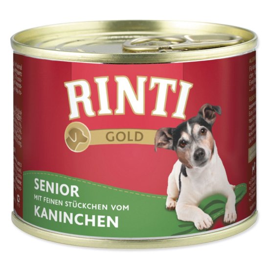 RINTI Konzerva Gold Senior Rabbit 185g