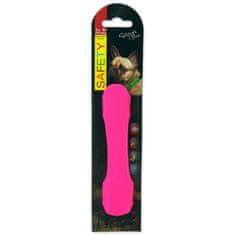 Dog Fantasy Ovratnica pokrov pes Fantasy LED svetleča roza 15cm