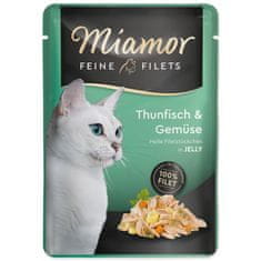 Miamor Cat Filet žepek iz tune + zelenjava v želeju 100 g