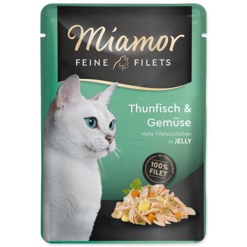 Miamor Cat Filet žepek iz tune + zelenjava v želeju 100 g