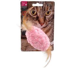 Magic cat Igrača Magic Mačja žoga s perjem in mešanico mačje mete 20cm