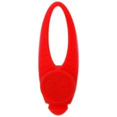 Dog Fantasy Ovratnica tag pes Fantasy LED silikona rdeča 8cm