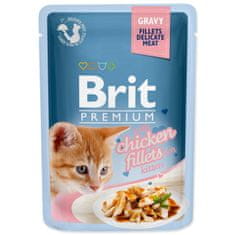 Brit Premium Cat Kitten piščanec, fileti v omaki 85g