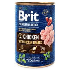 Brit Konzerva Premium by Nature piščanec in srce 400g