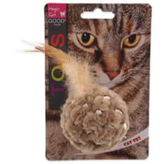 Magic cat Igrača Magic Mačja žoga s perjem in mešanico mačje mete 14cm
