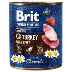 Brit Premium by Nature puran v pločevinki z jetri 800g