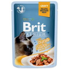 Brit Premium Cat žepek s tuno, fileti v omaki 85g