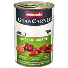 Animonda pes GRANCARNO cons. ADULT goveje/piščančje srce 400g