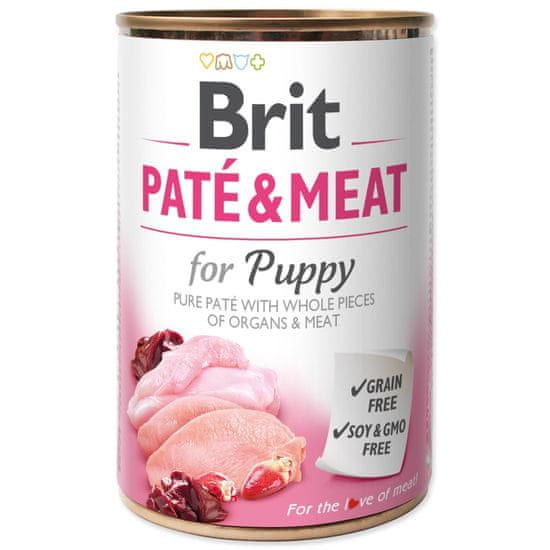 Brit Konzerva Paté & Meat Puppy piščanec 400g