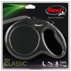 Trixie Povodec FLEXI Classic New L pas 8m/50kg črn