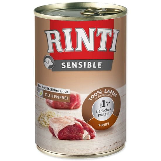 RINTI Konzerva Sensible Adult jagnjetina z rižem 400g