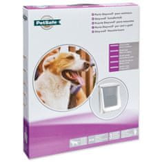 PetSafe plastična vrata s prozornim pokrovom bela, izrez 37x31,4cm