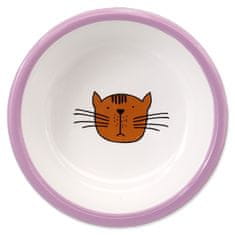 Magic cat keramična skleda z mačjimi tačkami vijolična 13x5cm 330ml