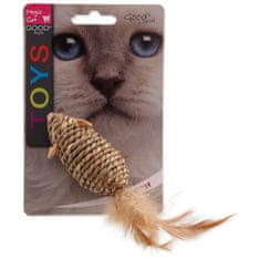 Magic cat Igrača Magic Mačja miška morska trava s perjem 18cm