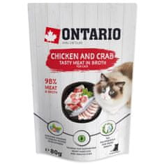 Ontario Kapsula piščanec in rakovica v juhi 80g