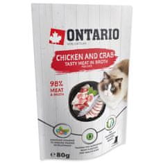 Ontario Kapsula piščanec in rakovica v juhi 80g