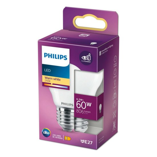 BigBuy Svetilka LED Philips 8718699762858 4,5 x 7,8 cm E27 E 6,5 W 806 lm (2700 K)