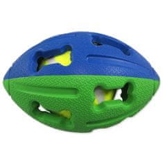 Dog Fantasy Žogica gumijasta žogica za rugby tenis mešanica barv 12,5 cm