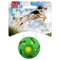 Dog Fantasy Žogica Pes Fantazijska guma s teniško žogico zelena 5cm
