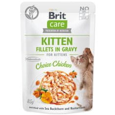 Brit BCC Kitten. Fileji v omaki Choice Chicken 85 g