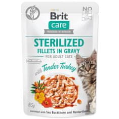 Brit Care Cat Steriliziran puran, fileti v omaki 85g