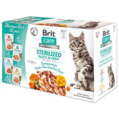 Brit Care Cat Flavour box Sterilizirani fileti v omaki Multi 12x85g