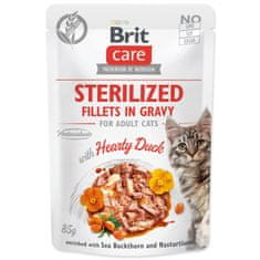 Brit Care Cat Sterilizirana raca, fileti v omaki 85g