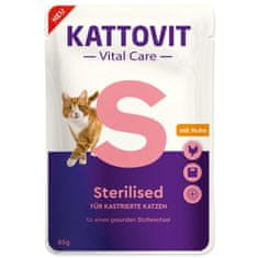 Kattovit Cat Vital Care Steriliziran piščančji žepek 85g