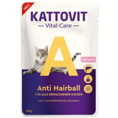 Kattovit Cat Vital Care Anti Hairball losos žepek 85g