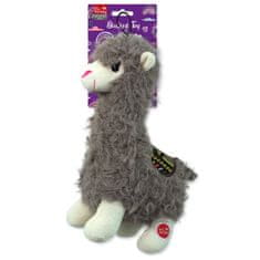 Dog Fantasy Toy plišasta igrača lama piskljiva mešanica barv 26cm