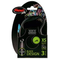 Flexi Povodec Black Design kabel XS blue 3m