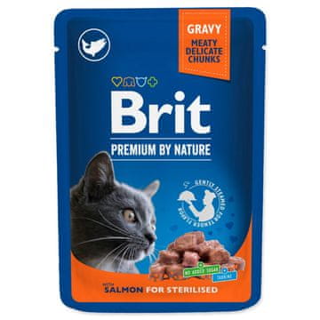 Brit Premium Cat žepek losos za sterilizirane 100g