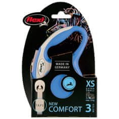 Flexi Povodec New Comfort Tape XS modri 3m