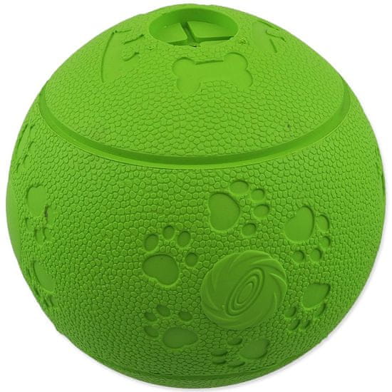 Dog Fantasy Igrača pes Fantazijska žoga za priboljške zelena 11cm
