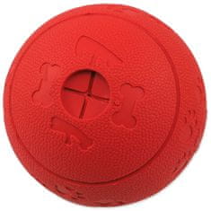 Dog Fantasy Igrača pes Fantazijska žoga za priboljške rdeča 11cm