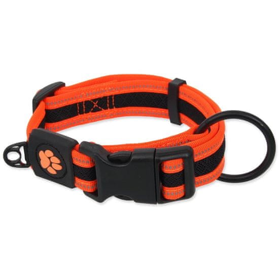 ACTIVE DOG Ovratnica Fluffy S oranžna 2x27-41cm