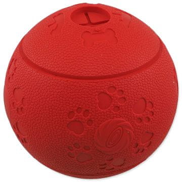 Dog Fantasy Igrača pes Fantazijska žoga za priboljške rdeča 11cm