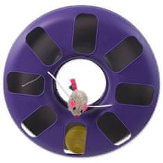 Magic cat igrača kroglasta žoga z miško vijolično-siva 25x25x6,5cm