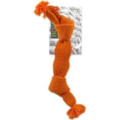 Dog Fantasy Igrača pes Fantazijski vozel piskljajoča oranžna 2 knota 35cm