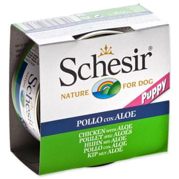 Schesir Dog Cons. Puppy chicken/aloe 150g